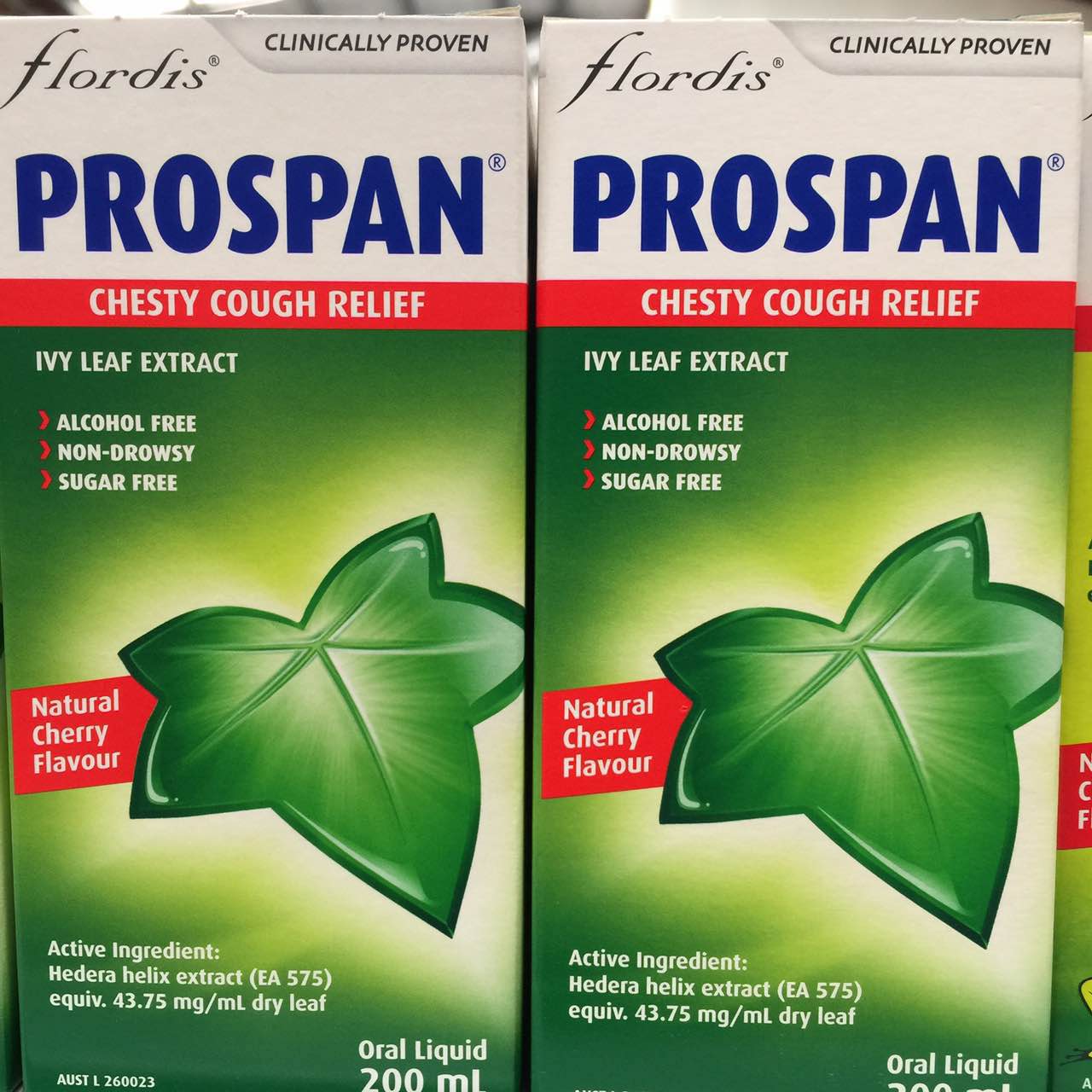 【澳洲仓】PROSPAN 小绿叶200ML 成人儿童止咳糖浆（玻璃瓶）