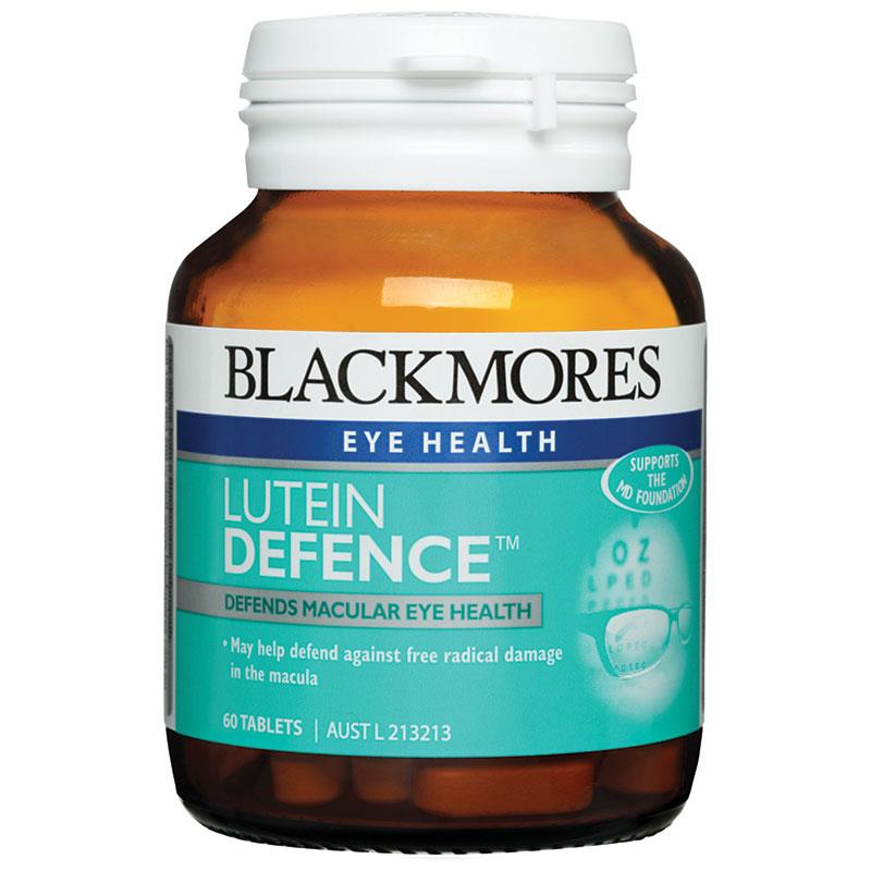 【澳洲仓】Blackmores LUTEIN DEFENCE 叶黄素护眼片60粒（玻璃瓶）