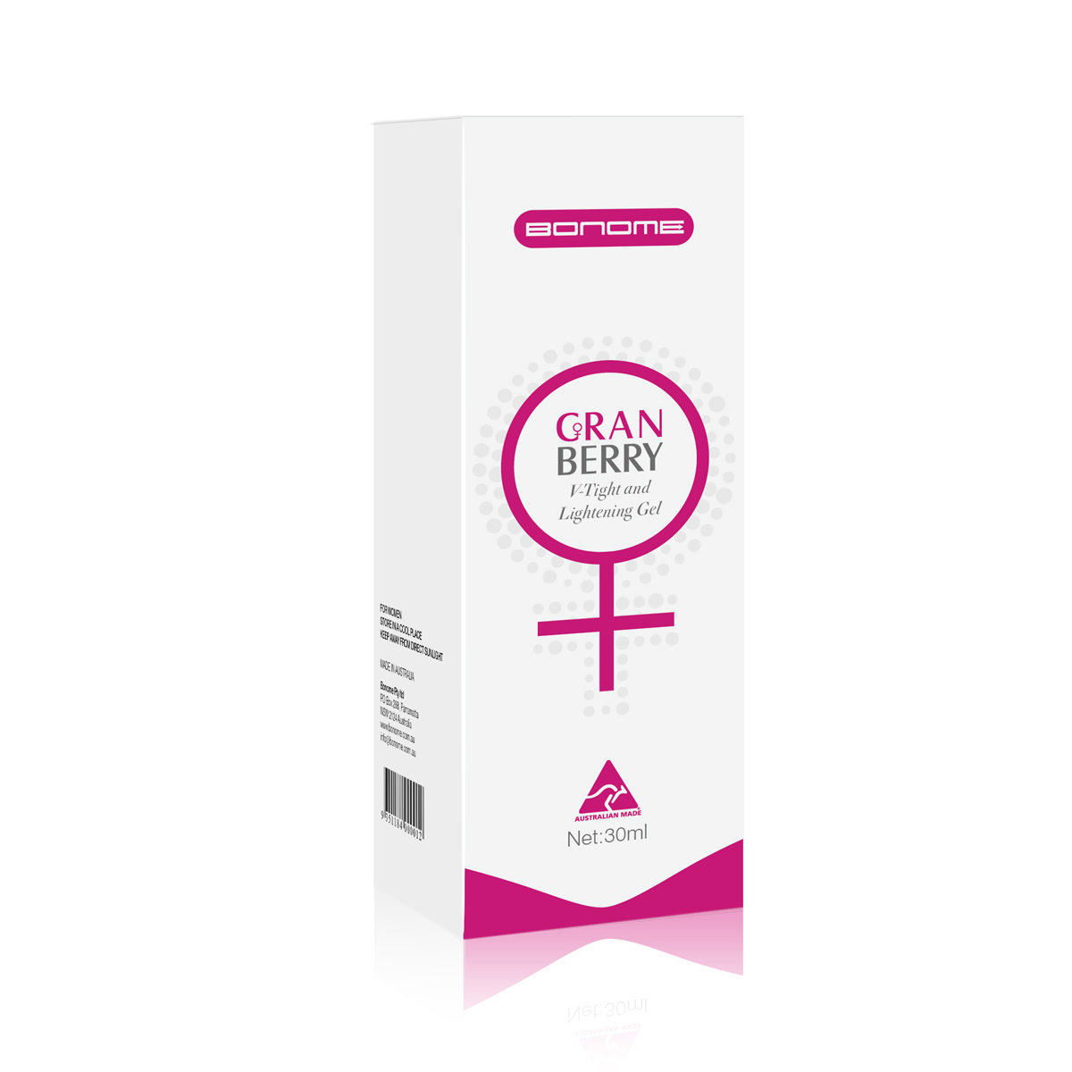 【澳洲仓】Bonome 蔓越莓私处紧致凝胶 修复粉嫩 30ml