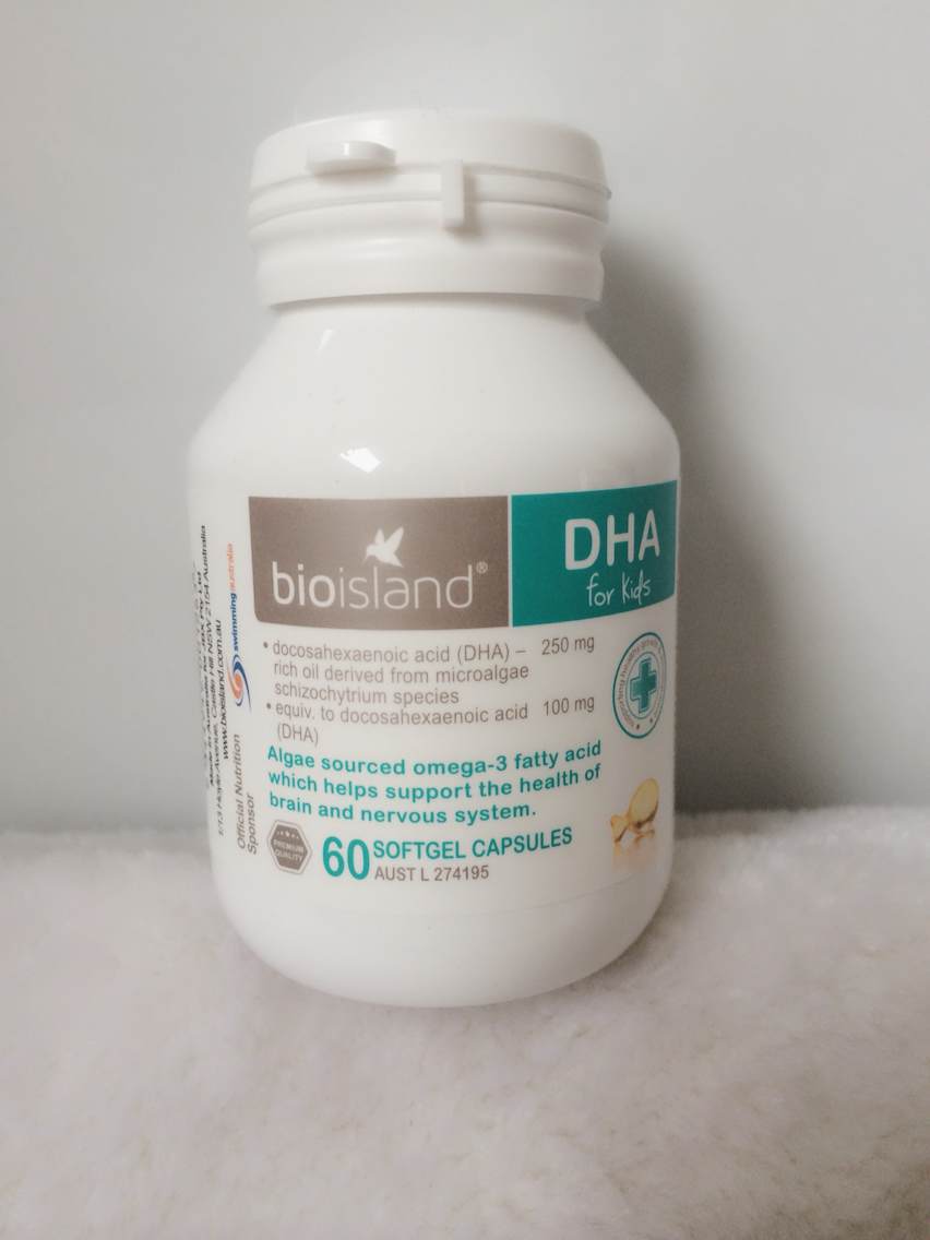 【澳洲仓】BIO ISLAND DHA 60粒 海藻油 婴幼儿童DHA海藻油胶囊