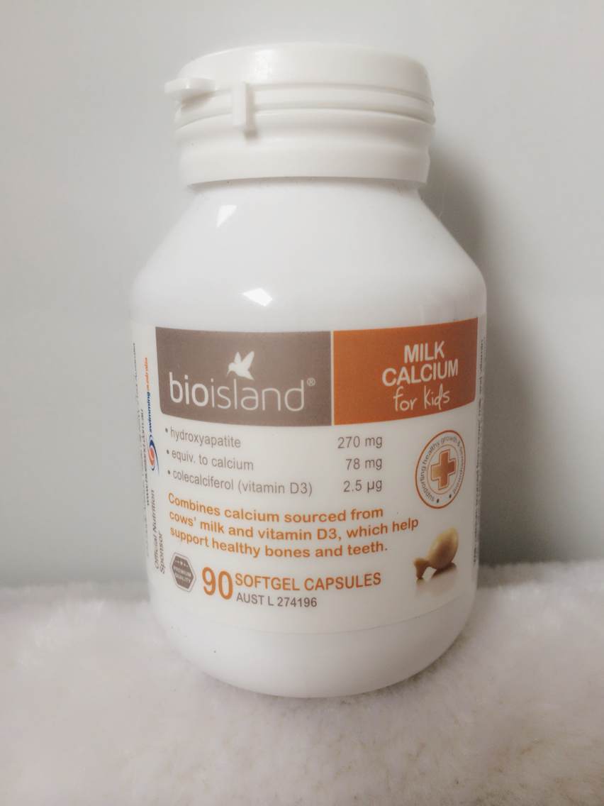 【澳洲仓】BIO ISLAND 婴幼儿乳钙90粒 婴幼儿童补钙婴儿液体钙胶囊钙片