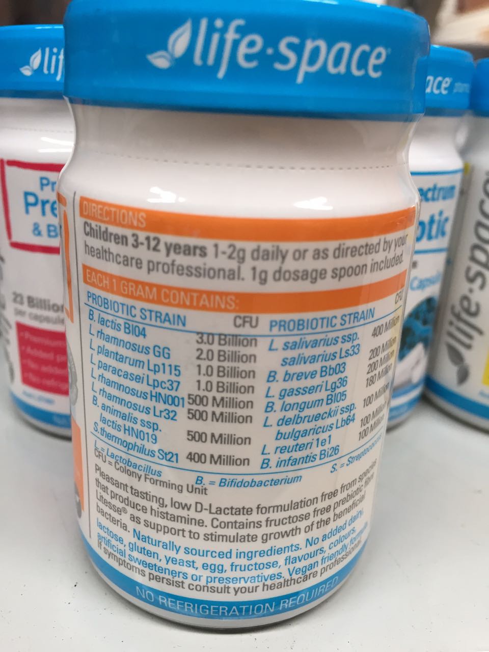 【澳洲仓】Life Space LS Children 儿童益生菌 60g（玻璃瓶）调理肠胃肠道便秘