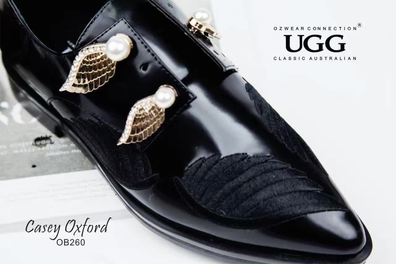 【澳洲仓】【超值特卖】OZWEAR OB260 春夏刺绣天使翅膀尖头皮鞋