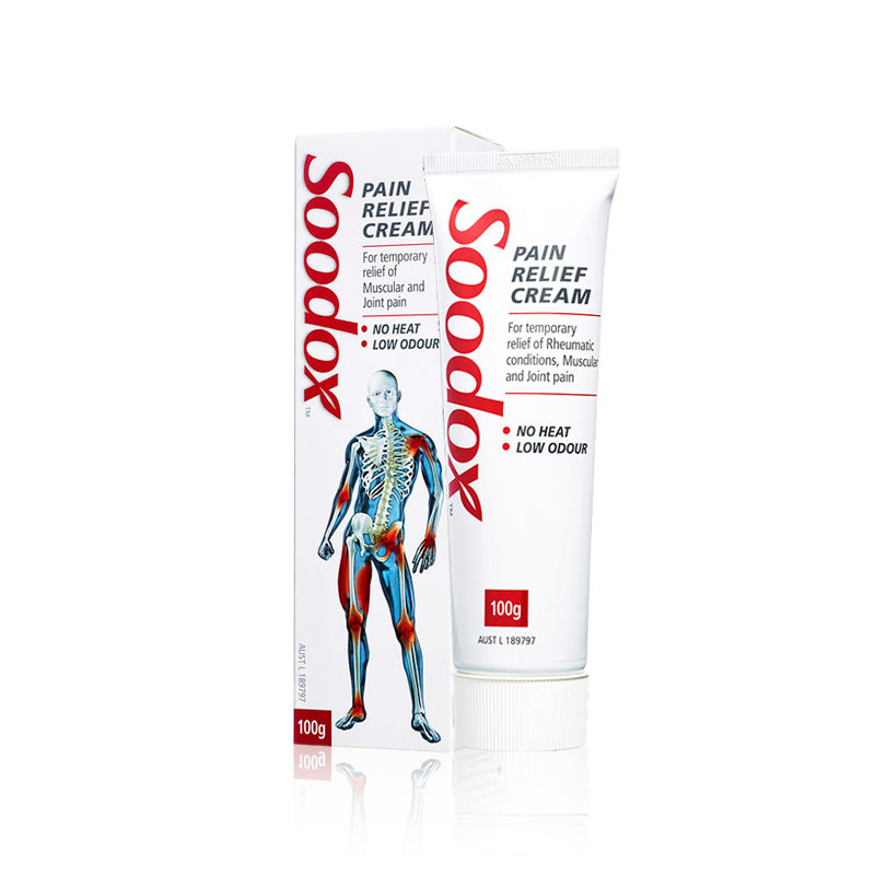 【澳洲仓】SOODOX PAIN RELIEF CREAM 万能止痛膏 100g