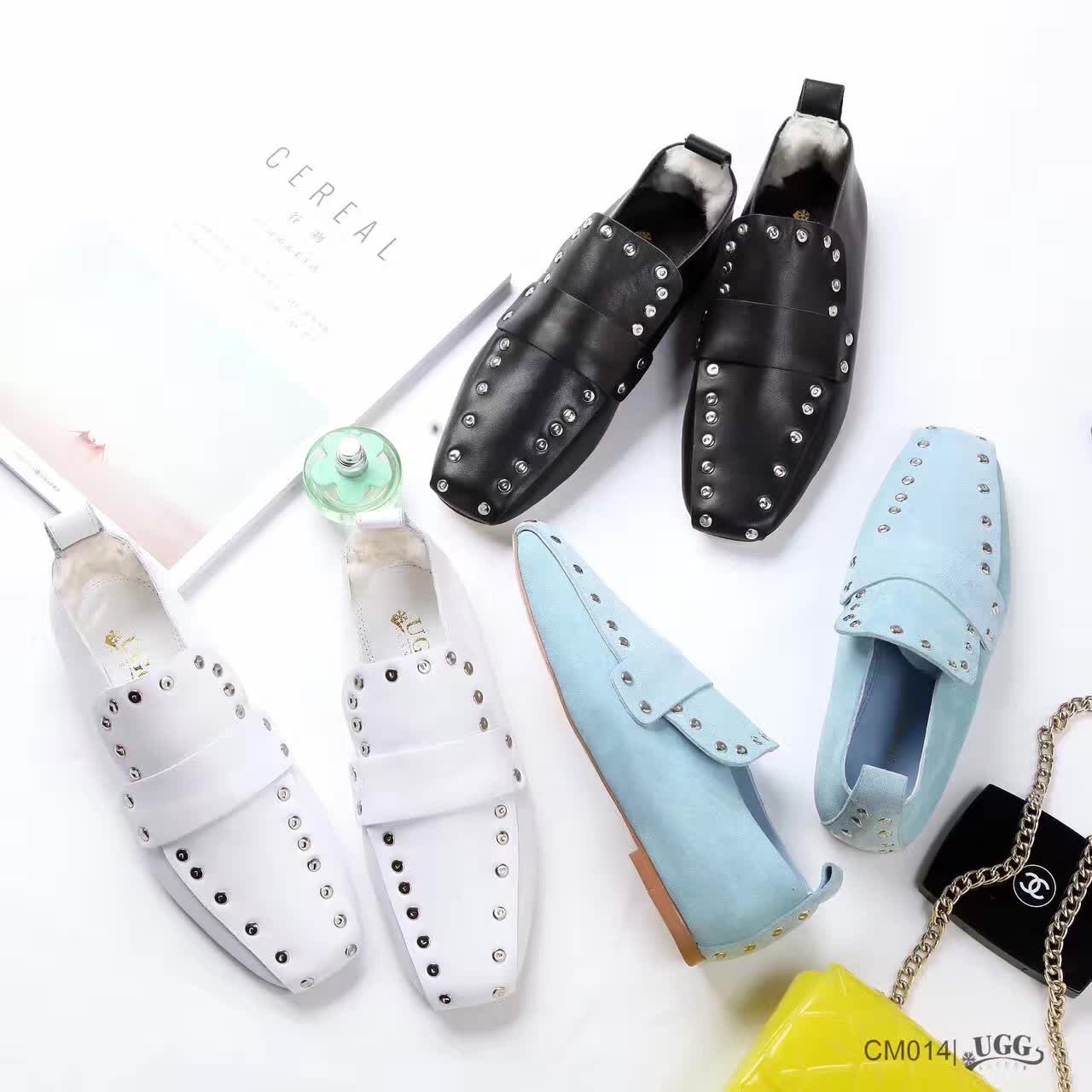 【澳洲仓】AUSNOW CM014 春夏铆钉复古船鞋