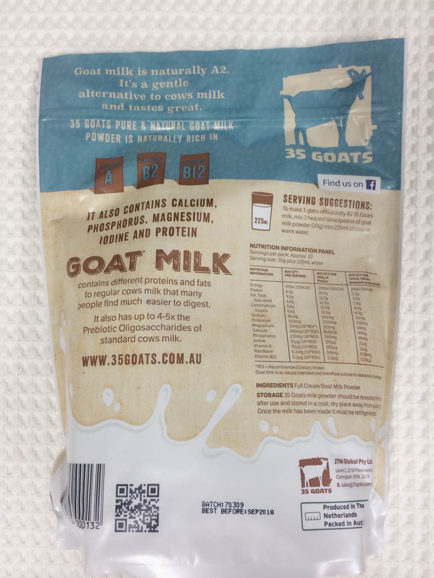 【澳洲仓】35Goats全a2羊奶粉