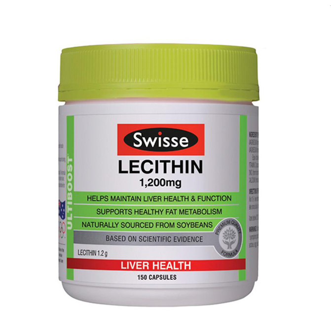 【澳洲仓】Swisse大豆卵磷脂软胶囊 调节固醇血管清道夫150粒