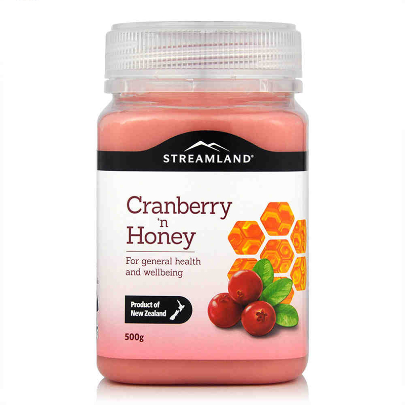 【澳洲仓】【礼】【买一送一】STREAMLAND新溪岛 天然蔓越莓蜂蜜 500g