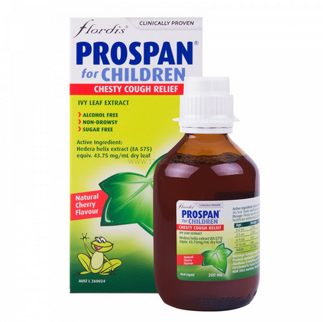 【澳洲仓】PROSPAN 小青蛙200ML 儿童止咳糖浆 (玻璃瓶)