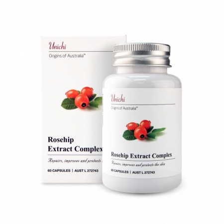 【澳洲仓】UNICHI ROSEHIP EXTRACT COMPLEX 美白丸 玫瑰果精华胶囊 提升肤色降低黑色素 改善肤质 60粒