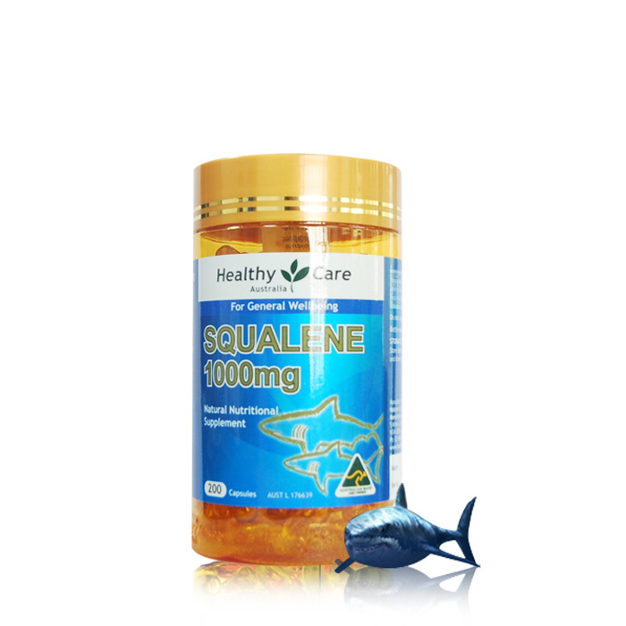 【澳洲仓】【特价】Healthy Care HC 角鲨烯 200粒 提神抗疲劳增加供氧
