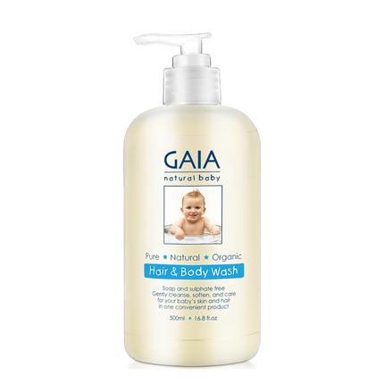 【澳洲仓】Gaia有机宝宝婴儿洗发沐浴二合一露 500ml 无皂无刺激无泪
