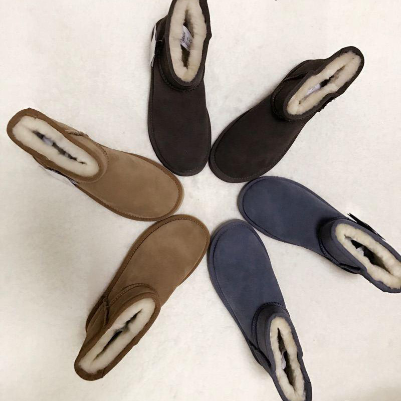 【澳洲仓】OZLAMB 227C 经典雪地靴 牛皮羊毛 防滑胶底