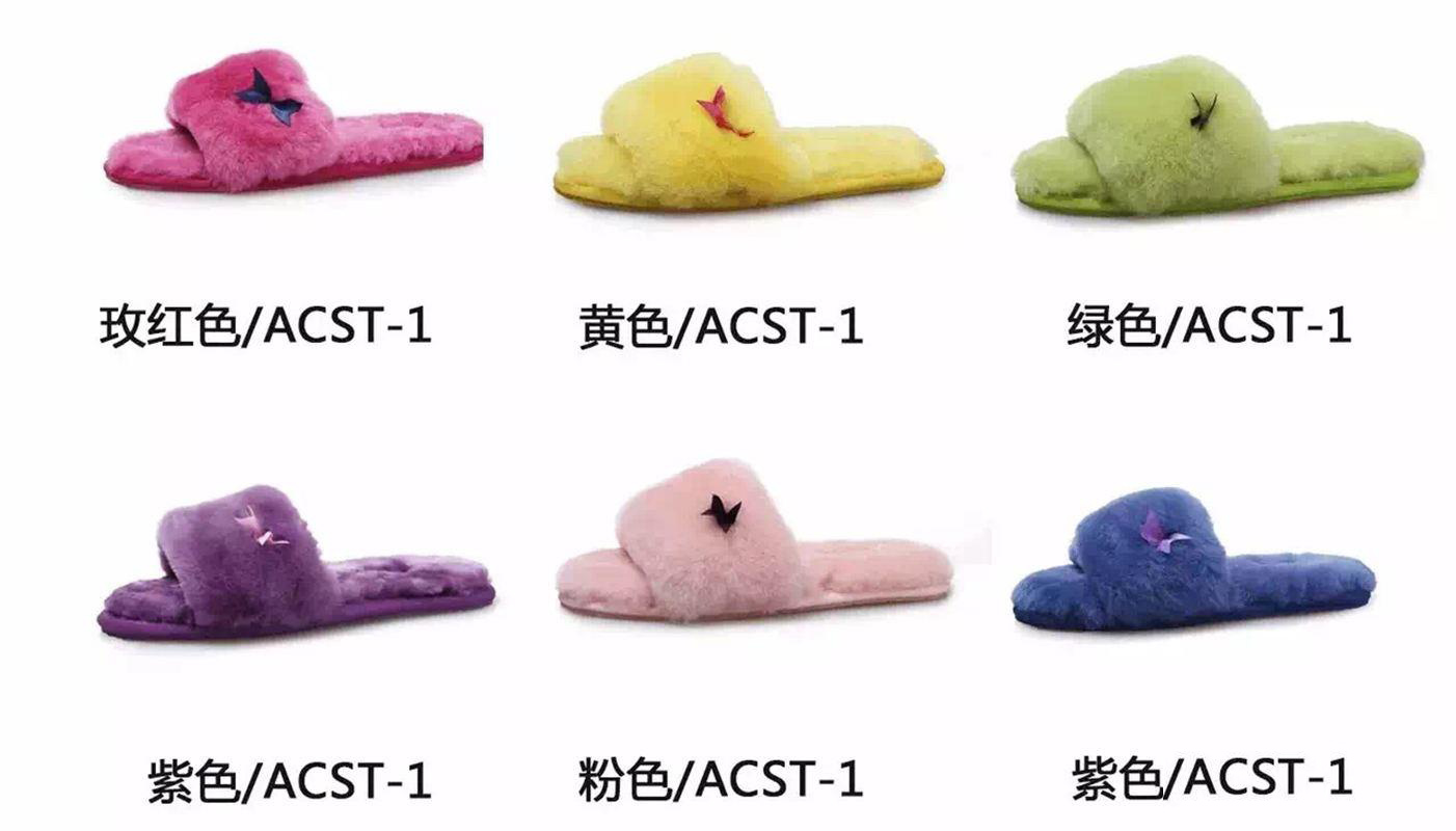 【澳洲仓】AUSSIE CONNECTION UGG UGG ACST-1 糖果色薄底羊毛一字拖