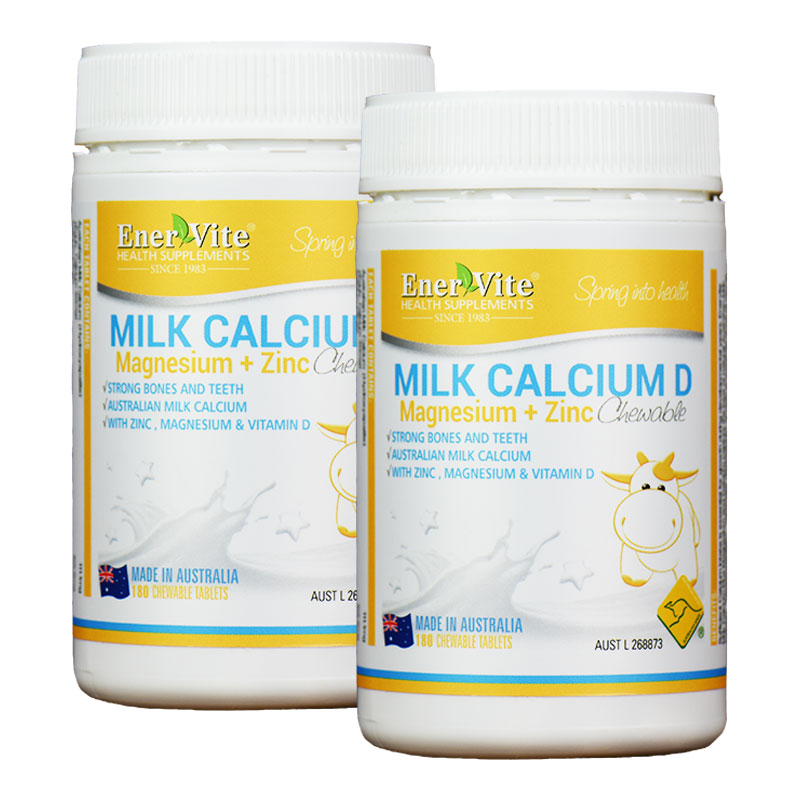 【澳洲仓】Enervite/澳乐维他  奶钙D镁锌片  180片/ Milk Calcium D Megnesium Zinc
