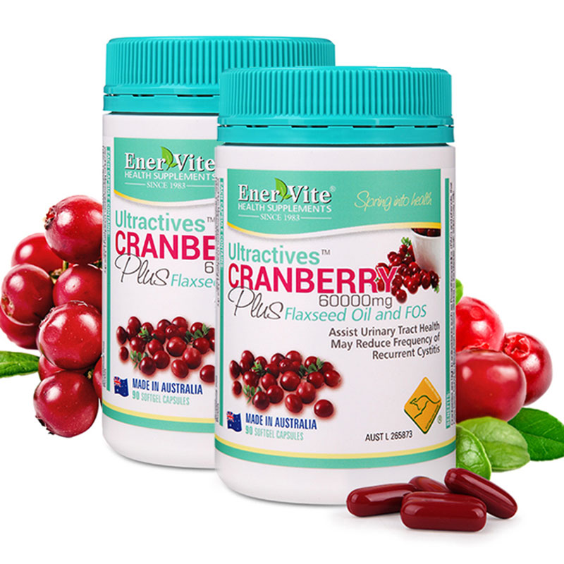 【澳洲仓】Enervite/澳乐维他 蔓越莓软胶囊 600000mg