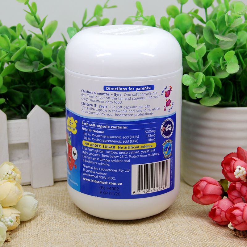 【澳洲仓】Nature's Way NW 儿童鱼油180粒软胶囊