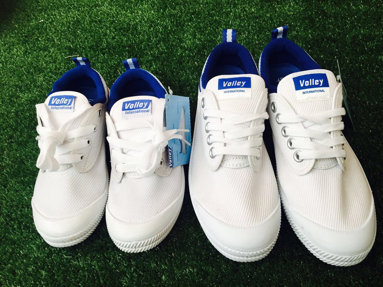 【澳洲仓】VOLLEY 600025 小白鞋童鞋 蓝尾