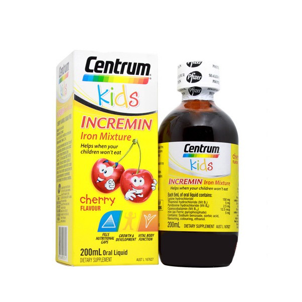 【澳洲仓】Centrum 善存儿童补铁口服液 樱桃味 200ml  改善宝宝偏食