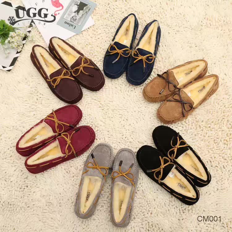 【澳洲仓】Ausnow UGG <CM001> 内增高防水蝴蝶结女毛豆豆鞋