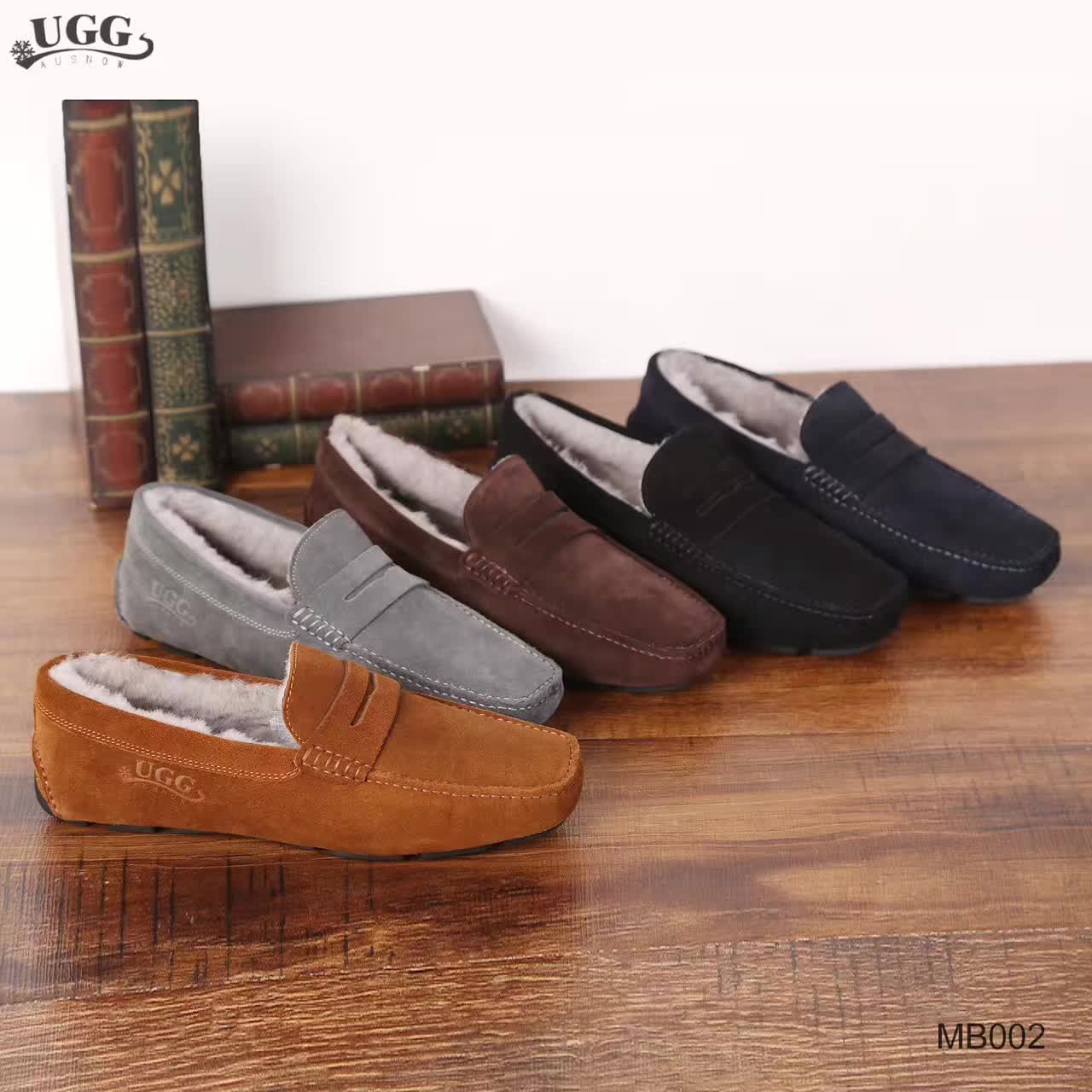 【澳洲仓】Ausnow UGG <MB002>英伦男毛豆豆鞋