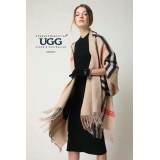 【澳洲仓】【两件免运费】OZWEAR UGG 澳洲顶级羊毛 双面披肩围巾720*2030mm （配礼盒）（CW079-082）（联系客服修改）