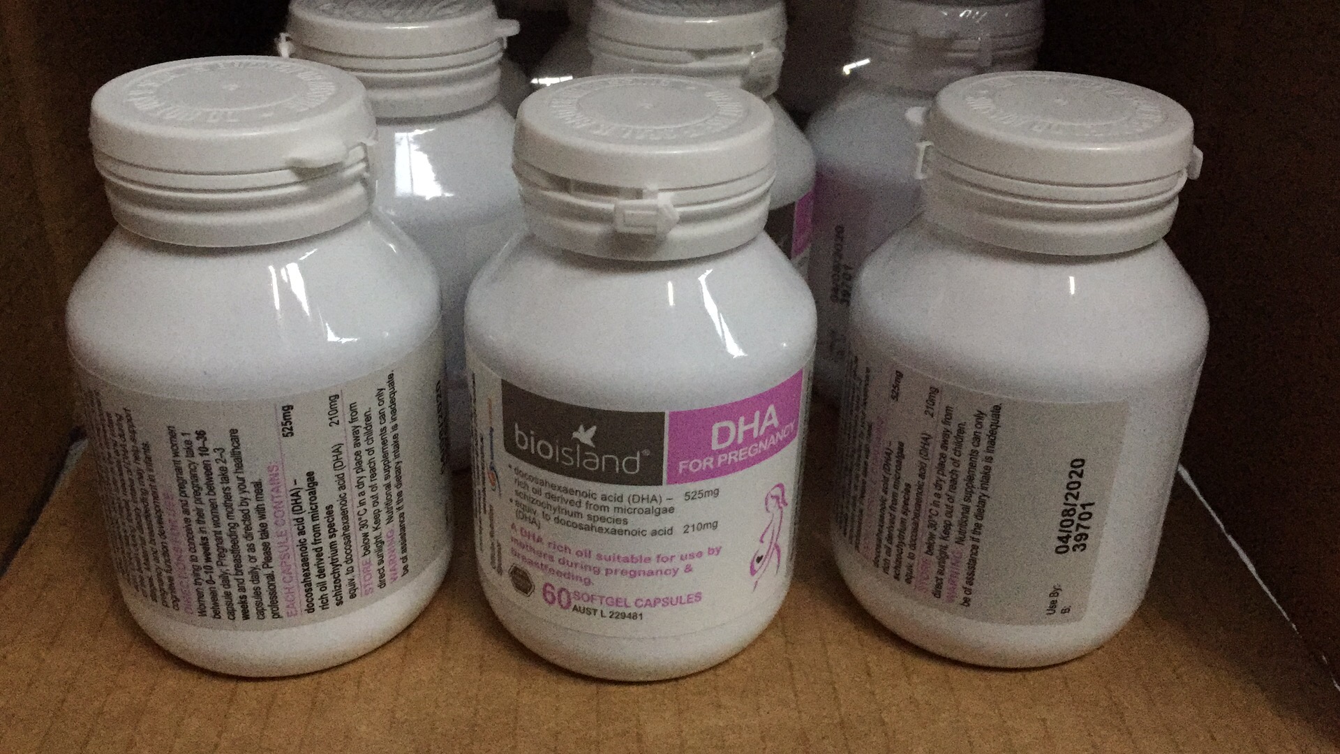 【澳洲仓】Bio Island 孕妇DHA海藻油营养维生素 哺乳期营养品成人 60粒