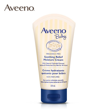 【澳洲仓】Aveeno Baby Soothing Relief Moisture Cream 艾维诺婴儿、儿童天然燕麦舒缓保湿润肤霜 139ml
