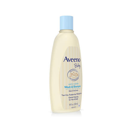 【澳洲仓】Aveeno Baby Wash & Shampoo 艾维诺婴儿、儿童天然燕麦洗沐浴液二合一 236ml