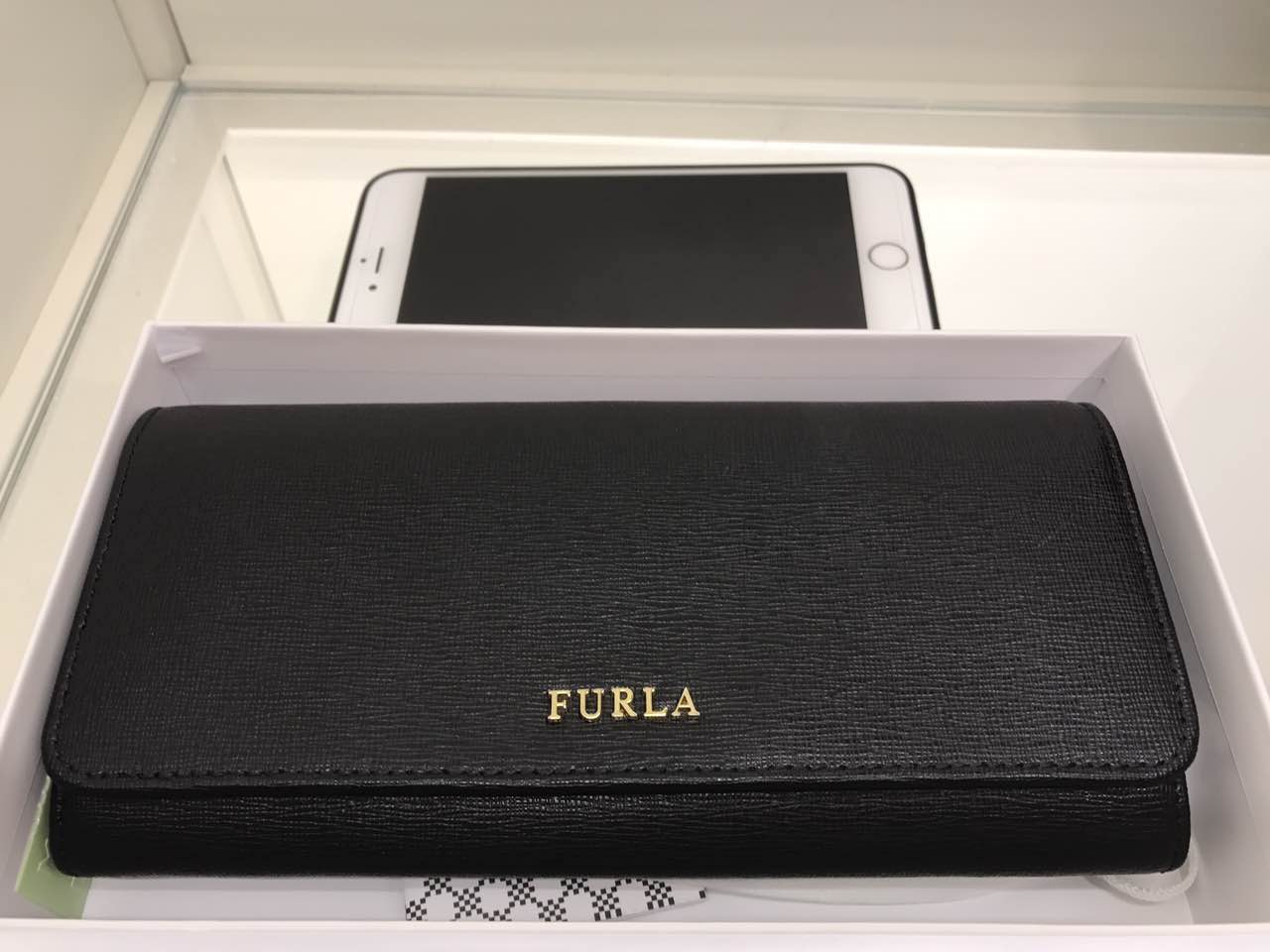 【澳洲仓】【特价】FURLA 黑色长款按扣钱包 （原价299刀）