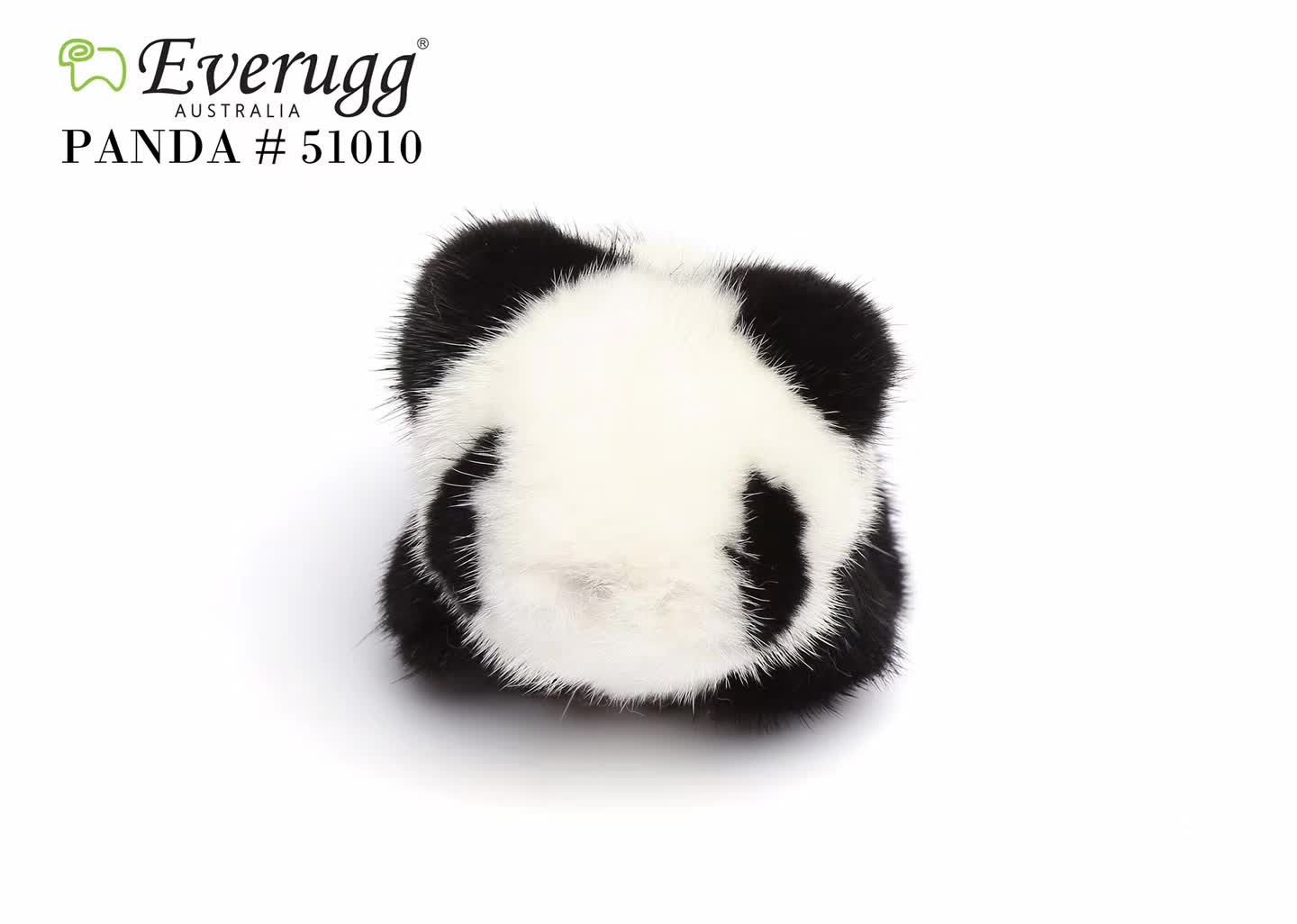 【澳洲仓】EVER Panda 51010 水貂毛熊猫胖达钥匙扣 挂饰