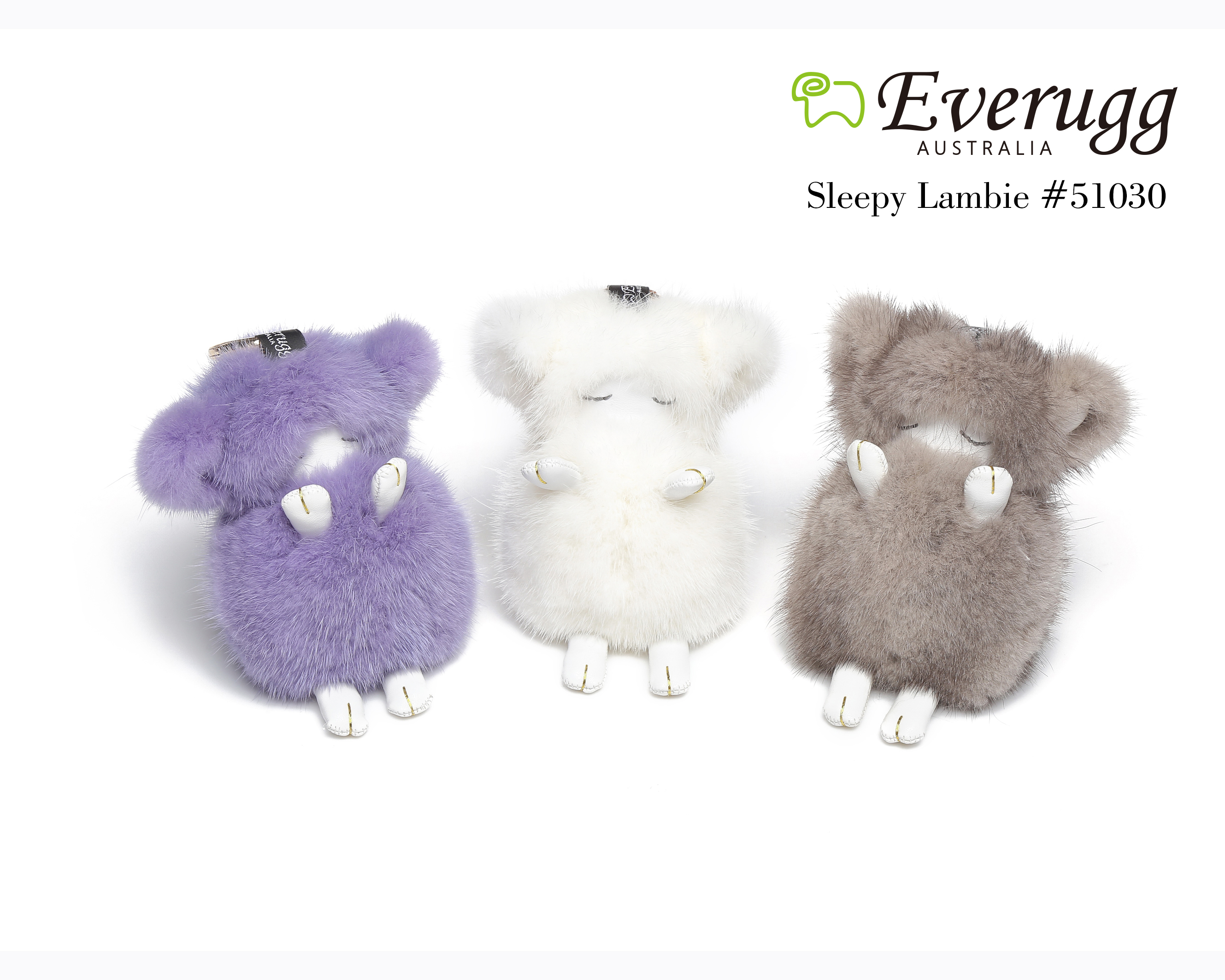 【澳洲仓】EVER UGG 51030 水貂毛梦游小羊钥匙扣（13cm）（9月下旬到）挂饰