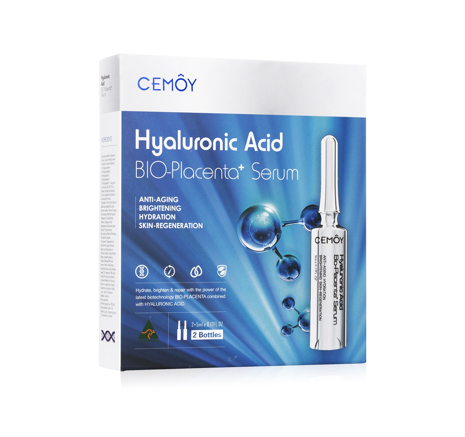 【澳洲仓】【礼】【第三件半价】Cemoy 澳洲安瓶精华原液 2瓶/盒