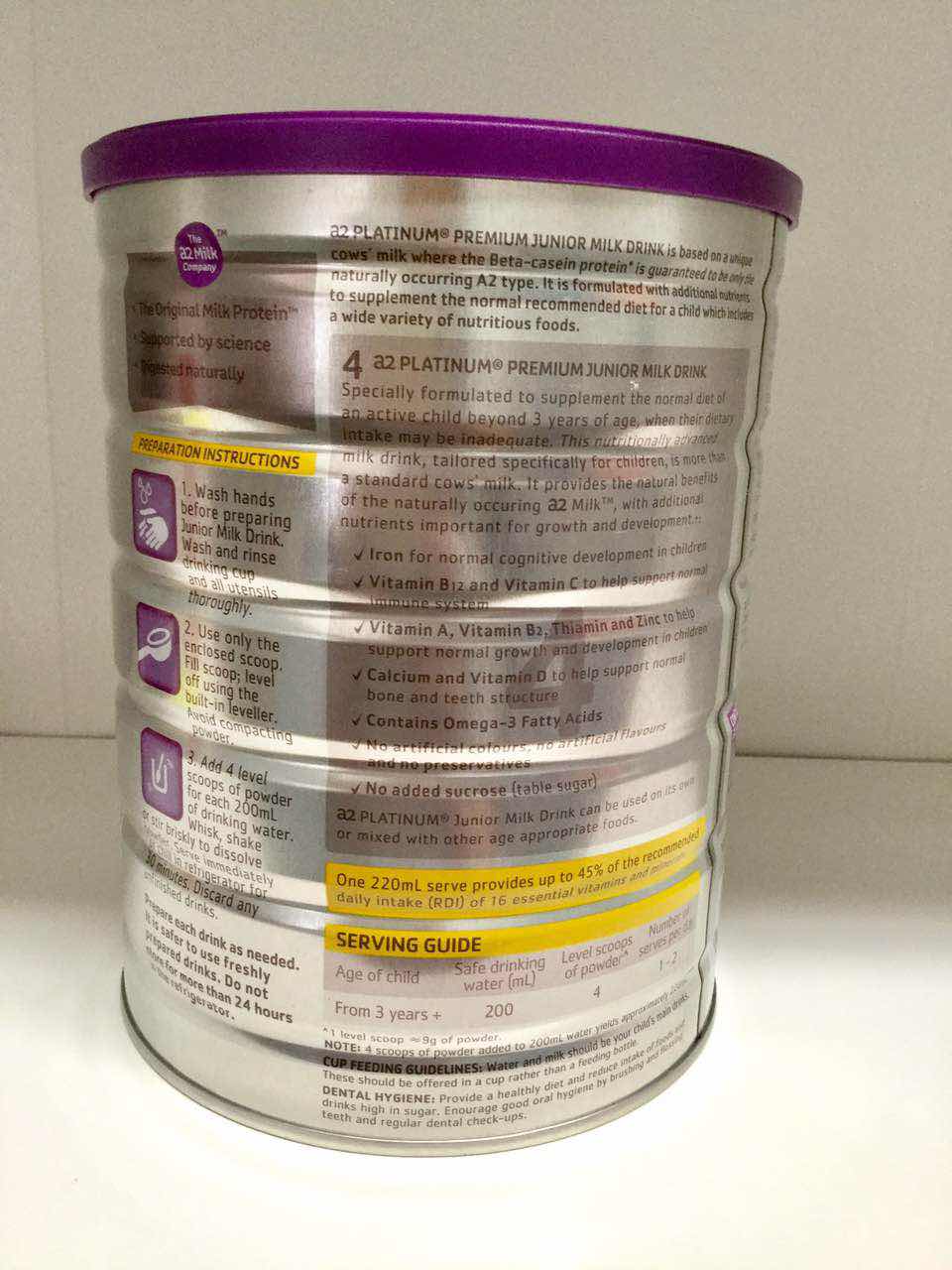 【澳洲仓】A2婴儿奶粉白金系列牛奶粉 4段