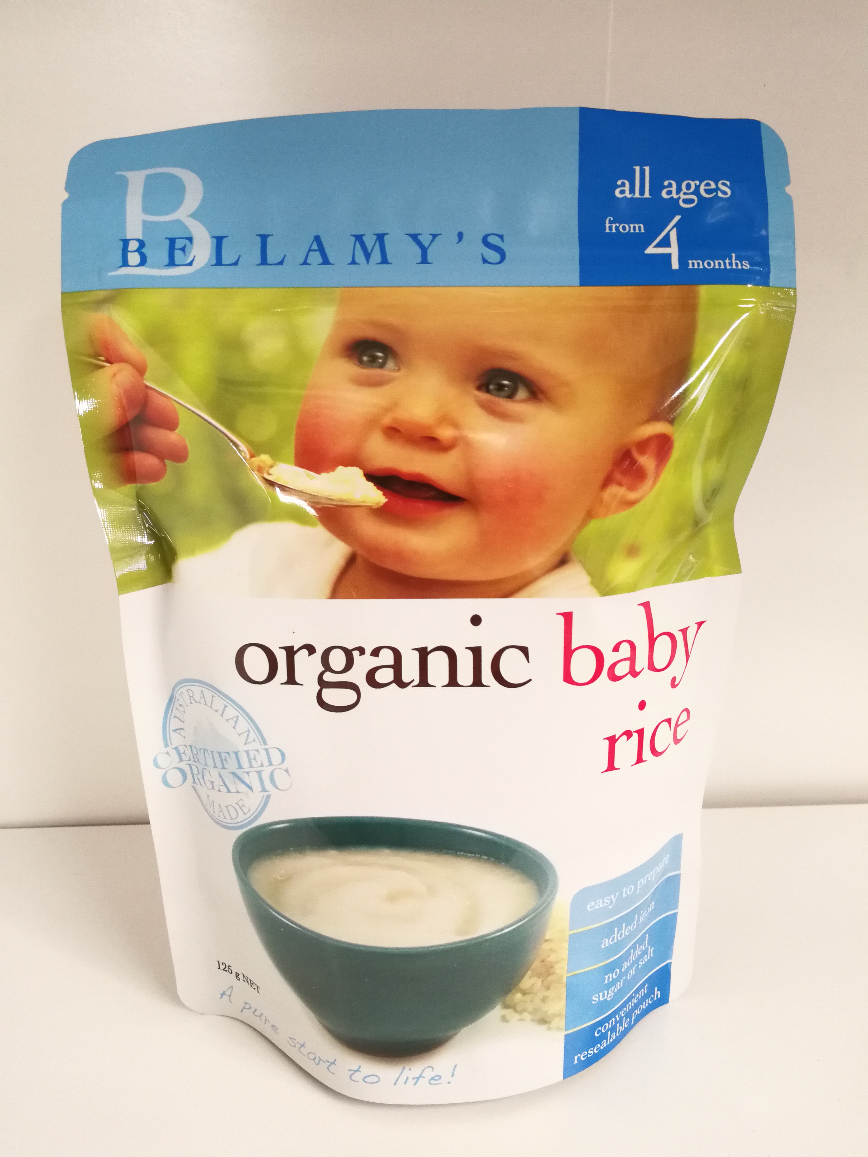 【澳洲仓】BELLAMY贝拉米婴儿米粉米糊辅食125g 4个月+