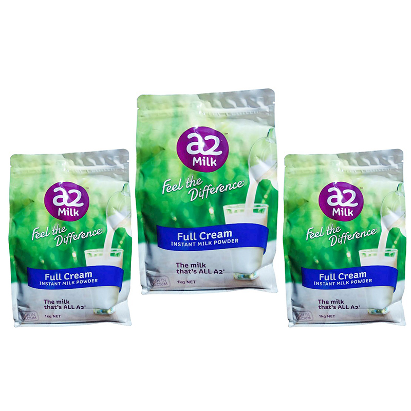 【澳洲仓】【3袋包邮】A2 全脂 成人高钙奶粉 青少年中老年奶粉 1kg 新版 6袋一整箱