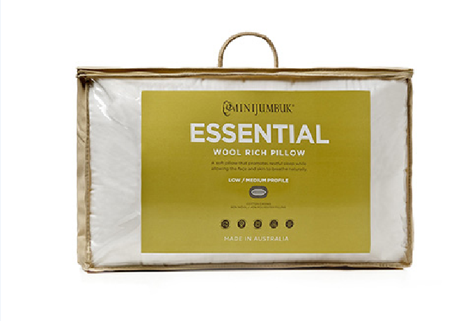 【澳洲仓】Minijumbuk Essential Pillow加量羊毛枕头枕芯成人学生护颈椎枕记忆枕美容枕