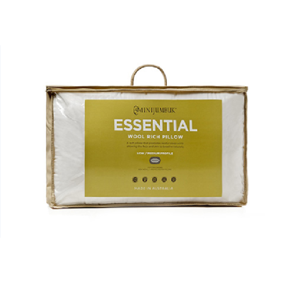 【澳洲仓】Minijumbuk Essential Pillow加量羊毛枕头枕芯成人学生护颈椎枕记忆枕美容枕