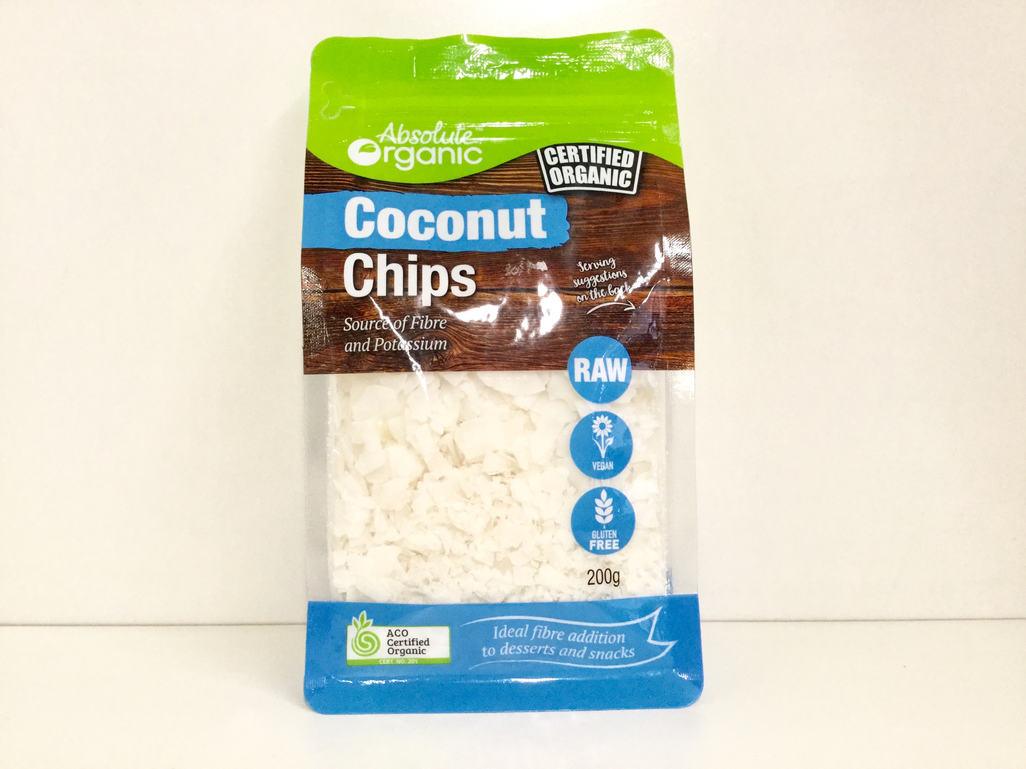 【澳洲仓】Absolute Organic 有机椰子片 Coconut chips 200g