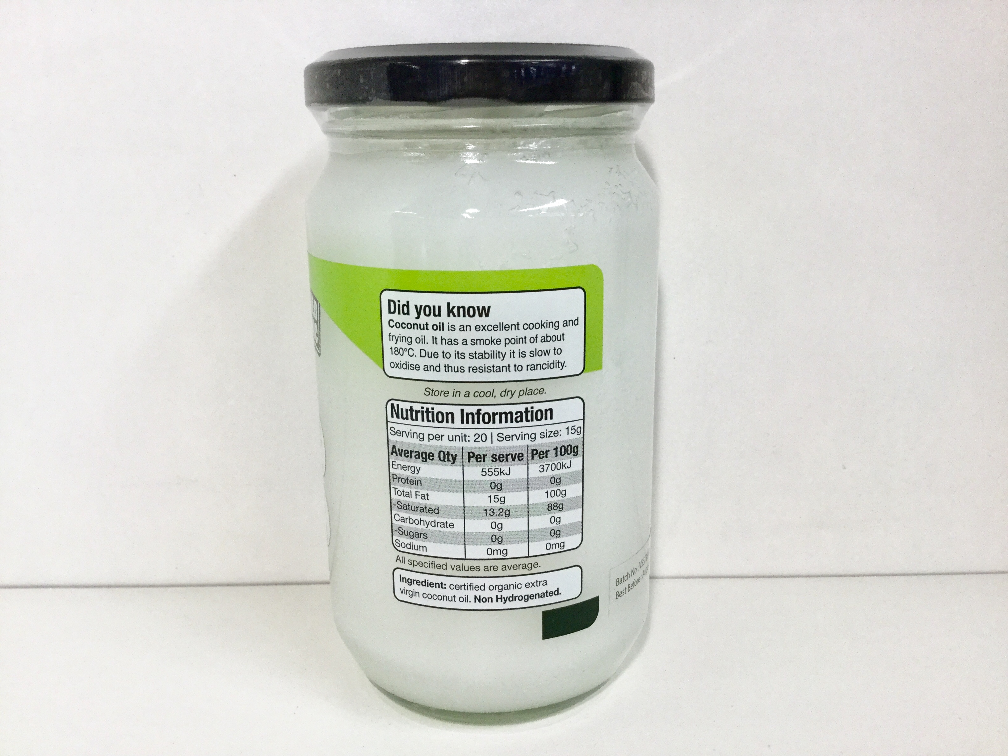 【澳洲仓】【临期特价】Absolute Organic 有机冷榨椰子油 Coconut oil 300g