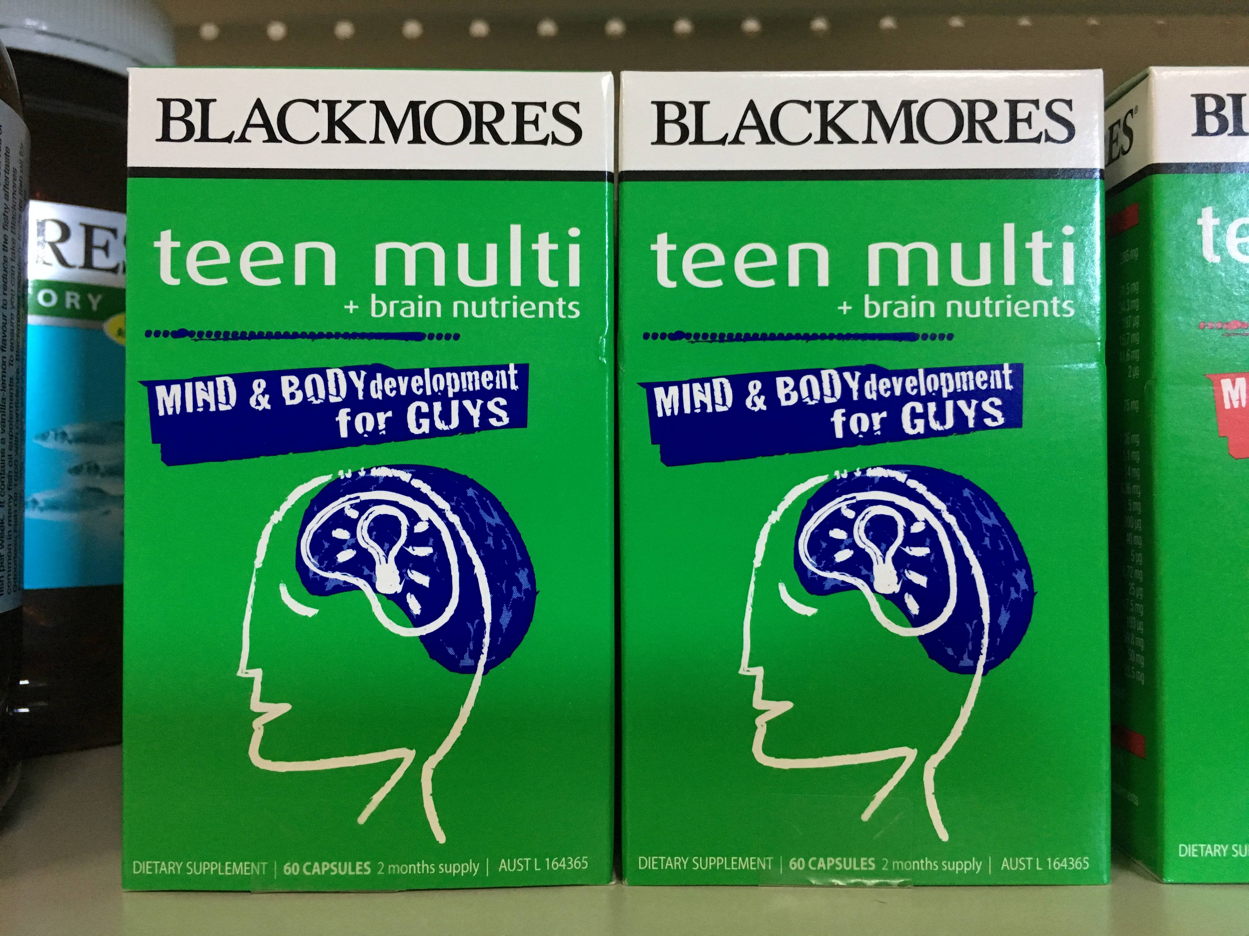 【澳洲仓】Blackmores BM 男孩复合营养片大脑身体发育配方 60粒