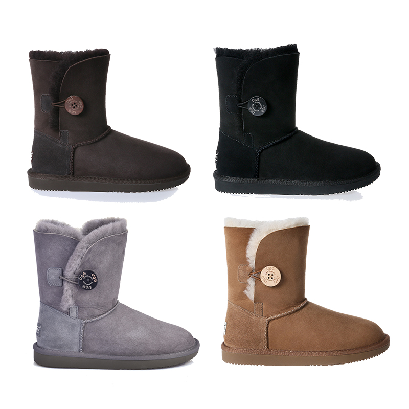 【澳洲仓】【冬款出清】DK UGG DK004 防泼水单木扣中筒雪地靴