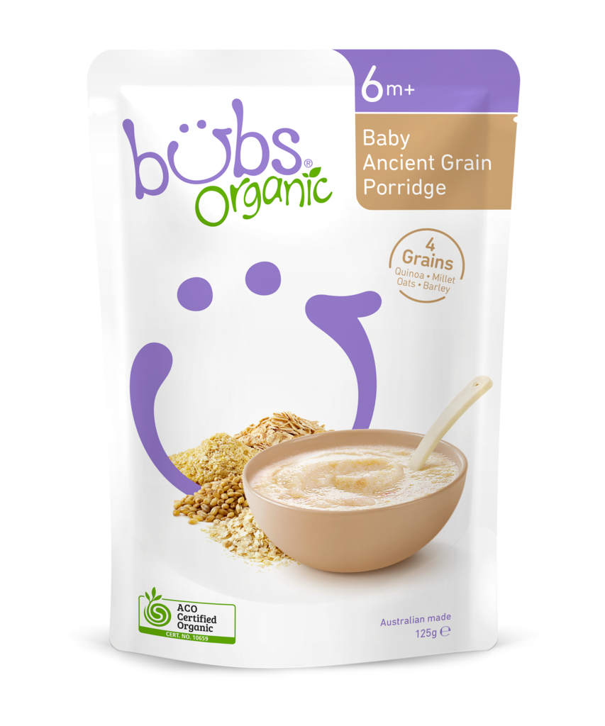 【澳洲仓】Bubs贝儿 有机婴儿混合古谷粥 125g 6个月+
