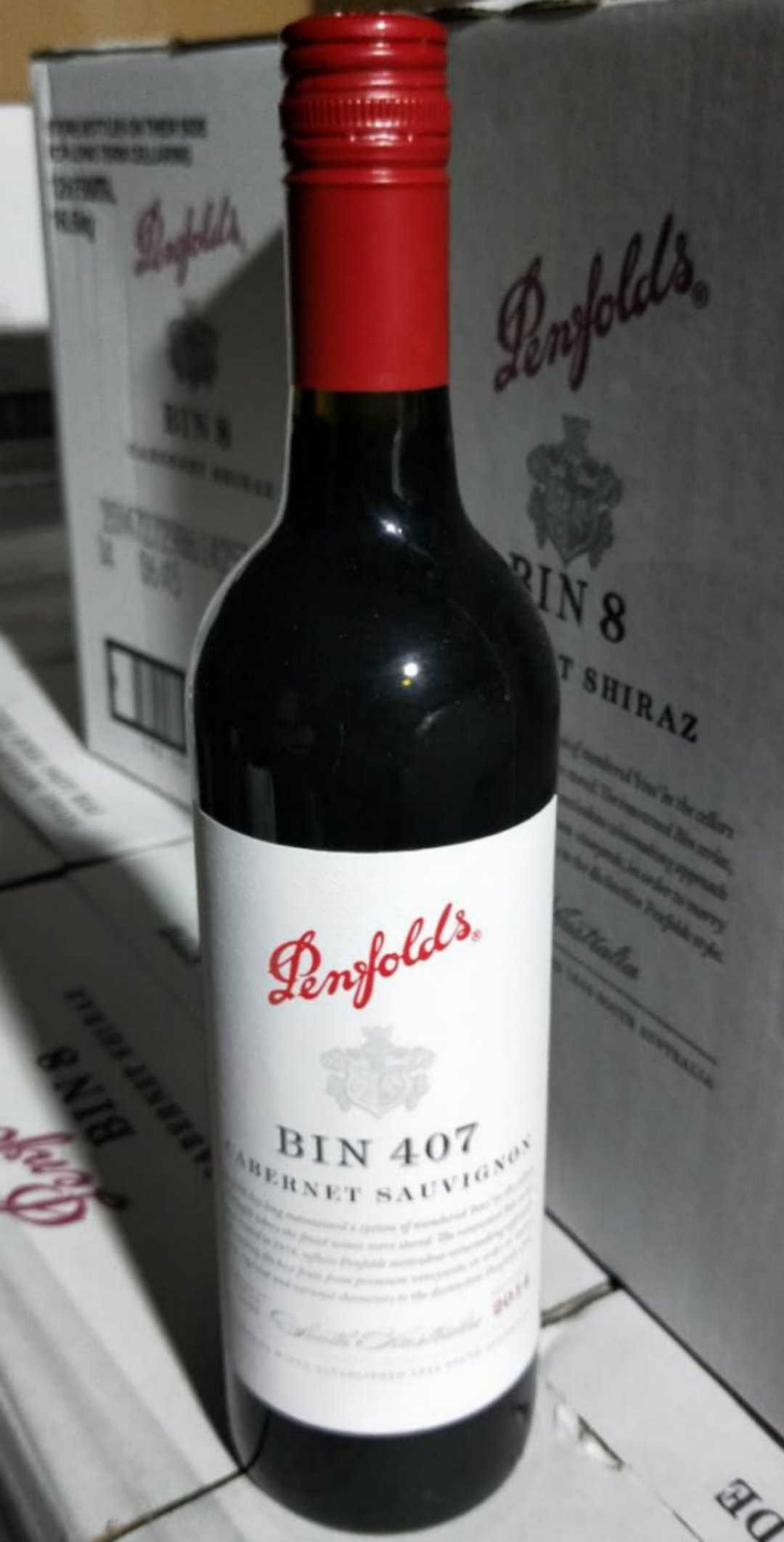 【中国仓】奔富红酒系列 bin407 英文版 14年 旋盖/木塞 原装