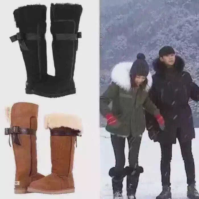 【澳洲仓】AUSTRALIAN LEATHER 千颂伊同款 及膝超高筒皮毛一体靴（澳产）（AL缺货时默认可发同厂Original Ugg）