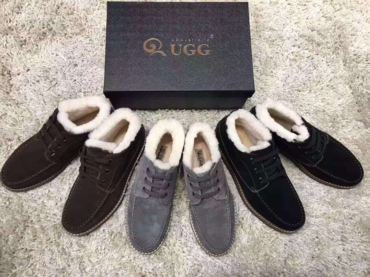 【澳洲仓】【断码特价】AXA AX036 Haven Boot 男士黑底小贝 （脚宽请选大一码）