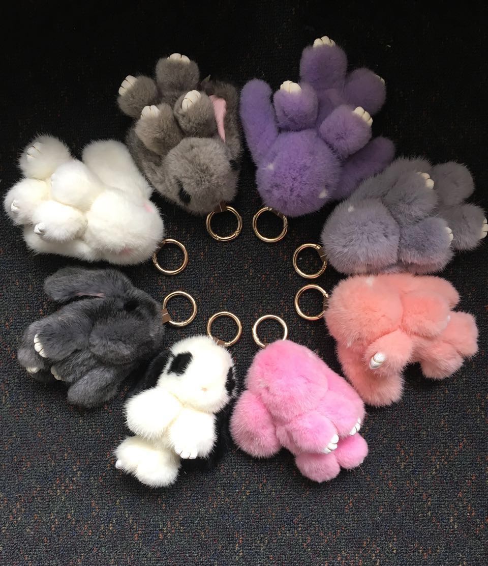 【澳洲仓】LITTLE AUSSIE 貂毛兔子钥匙链 装死兔 挂饰