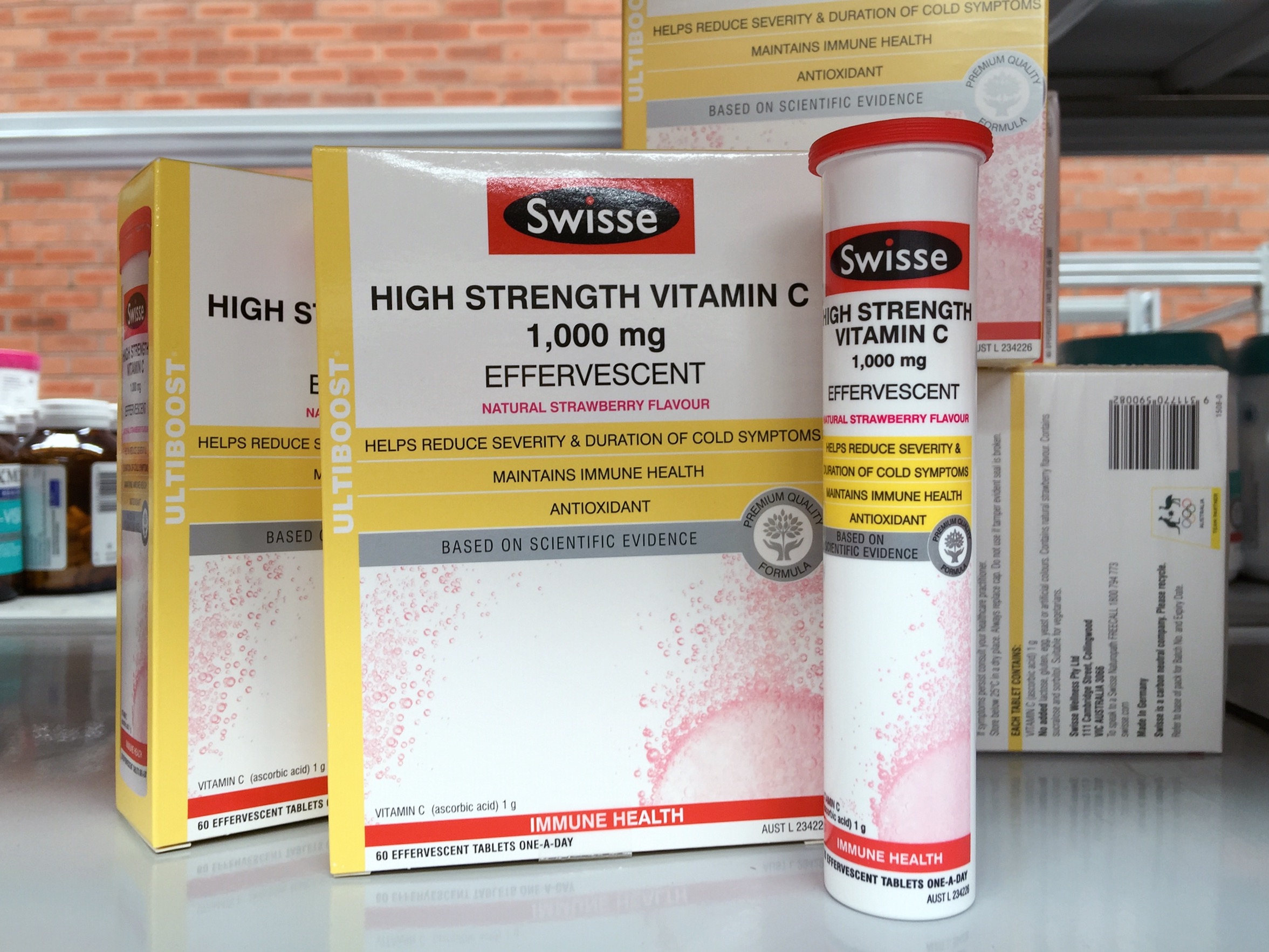 【澳洲仓】Swisse VC泡腾片60粒