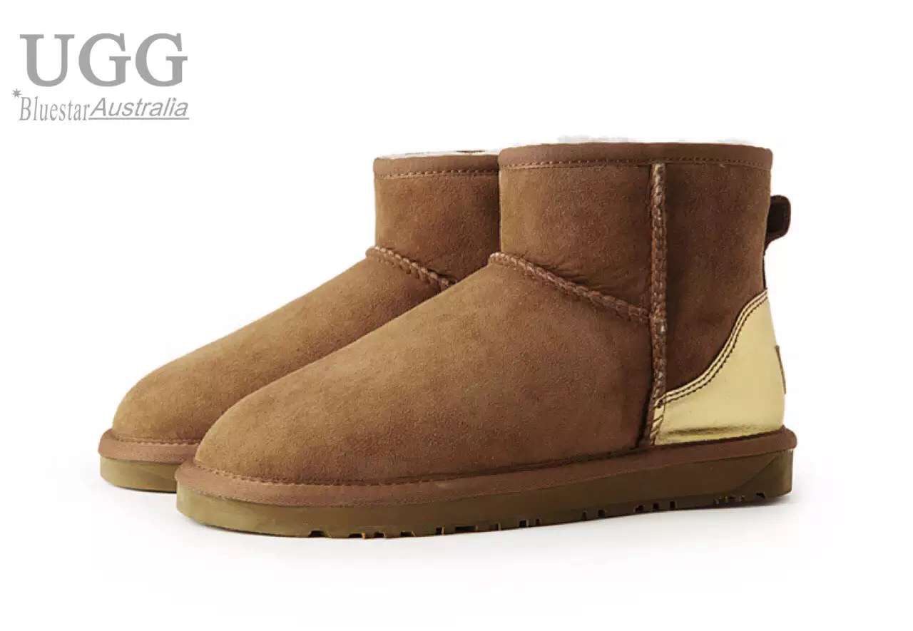 【澳洲仓】【礼】【买一送一】BLUESTAR BS5854 亮皮后跟经典短靴