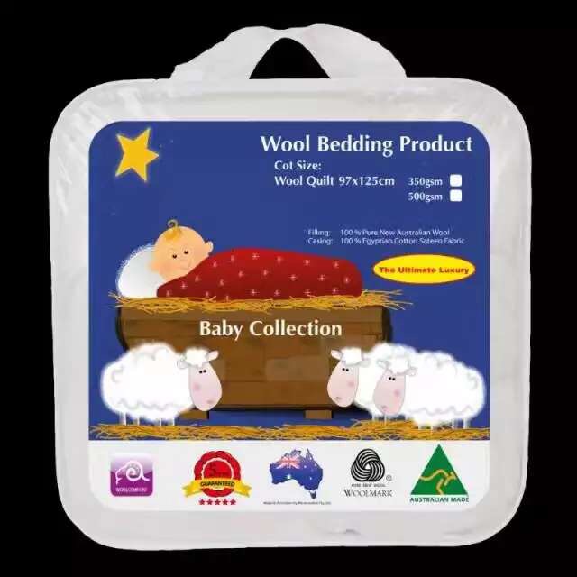 【澳洲仓】CROWN 羊毛被 Baby棉褥子350gsm BABY WOOL UNDERLAY